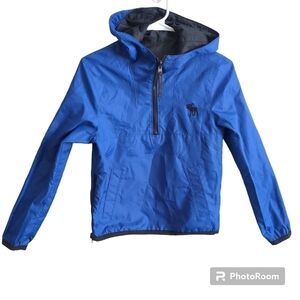 Abercrombie  & Fitch Reversible‎ Windbreaker Anorak Jacket Kids Size M